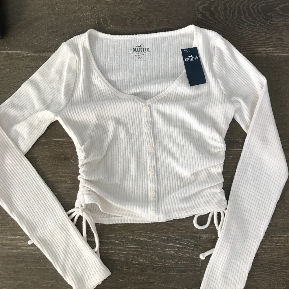 NWT Hollister ruched top